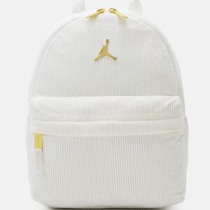 Jordan Rucksack Mini Corduroy Backpack- White/Gold